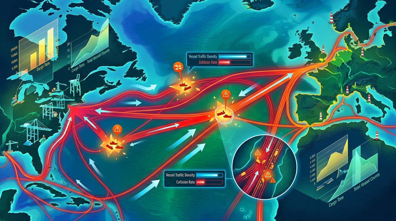 What the Data Reveals. NOAA, the U.S. Navy, and the Coast Guard confirm that disappearances occur no more frequently here than in any other heavily traveled ocean corridor on Earth. Conceptual illustration.