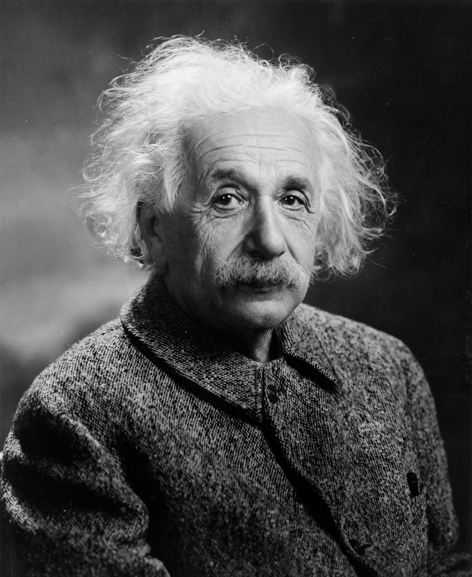 Gazing into the Cosmic Past. Related source image: Albert Einstein 1947
