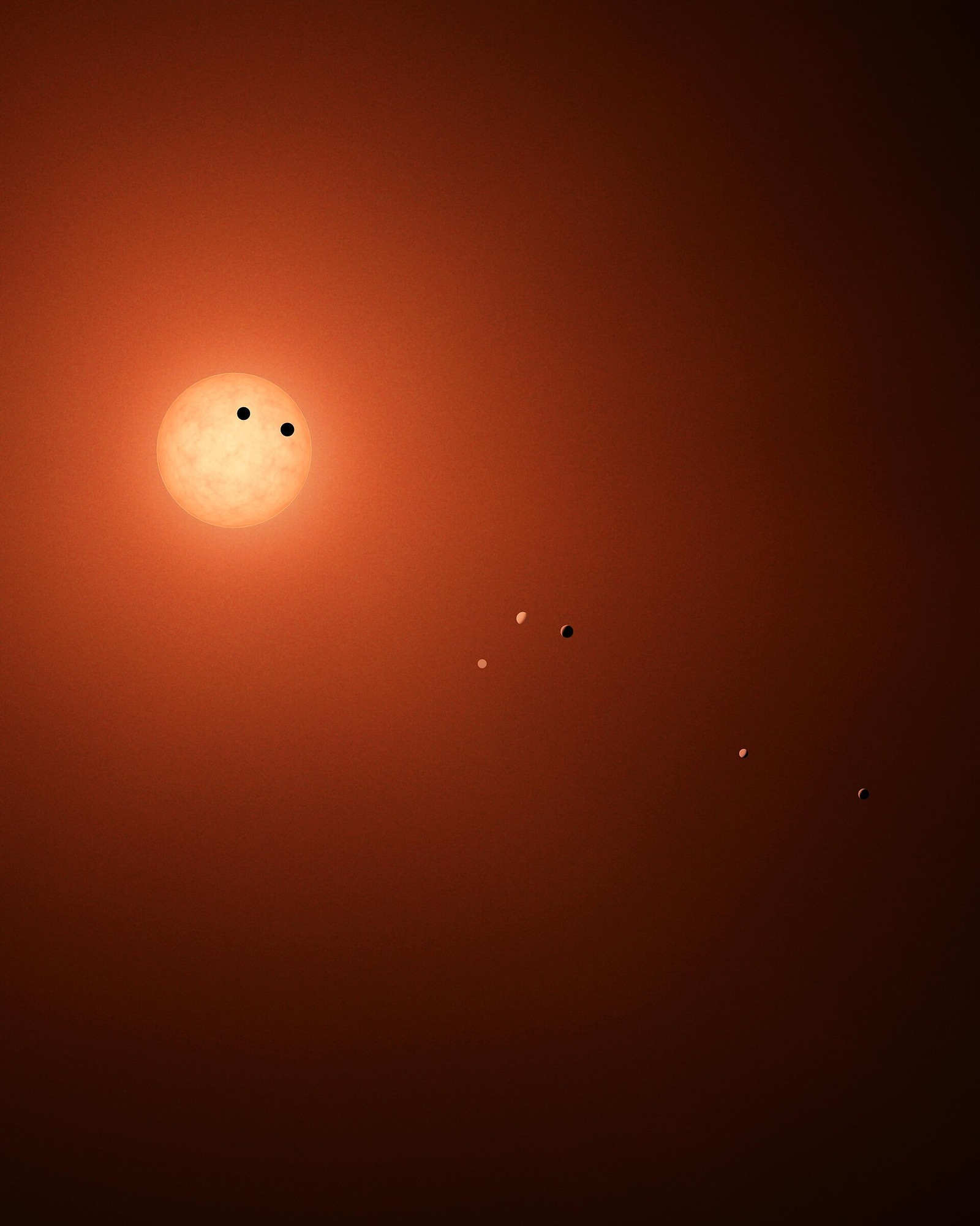 The Challenge of Stellar Flares. Related source image: PIA21429 - Transit Illustration of TRAPPIST-1