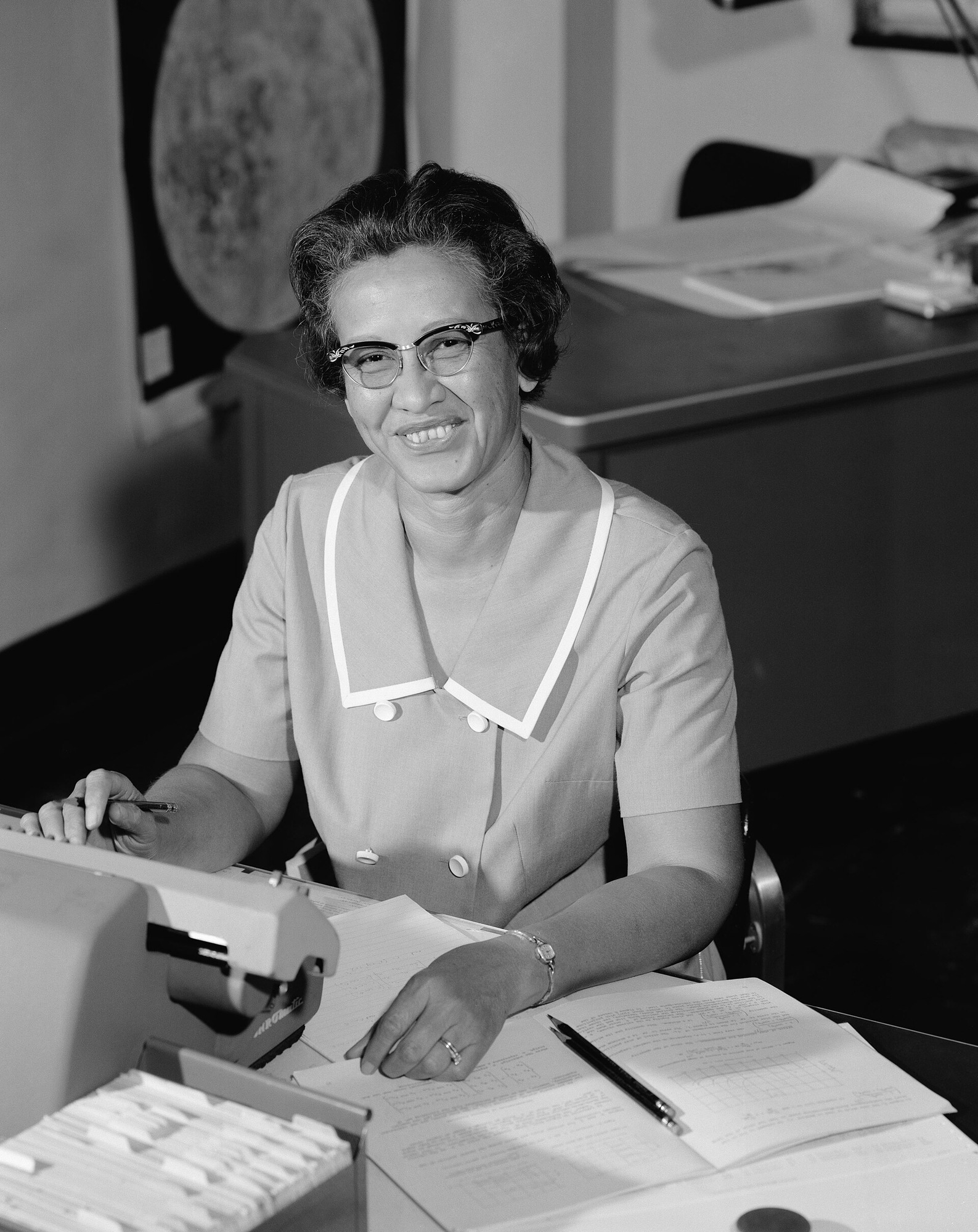 SSPICY: Inspecting Defunct Spacecraft. Related source image: Katherine Johnson at NASA, in 1966