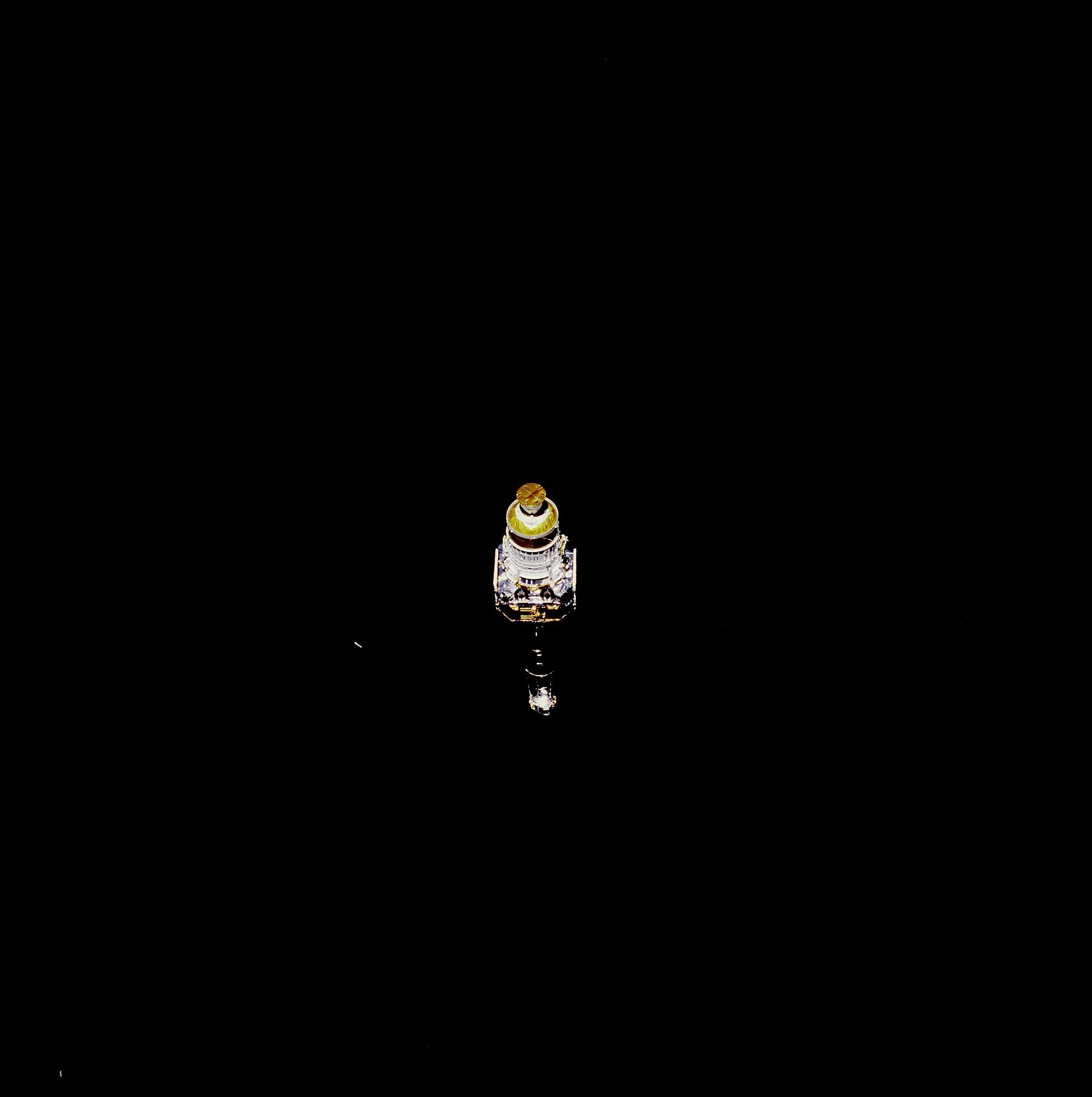 A Two-Stage Cosmic Symphony. Related source image: STS-93 Deployment of Chandra