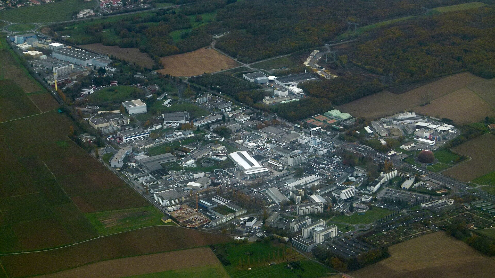 Reaching the Energy Frontier. Related source image: CERN-aerial 1